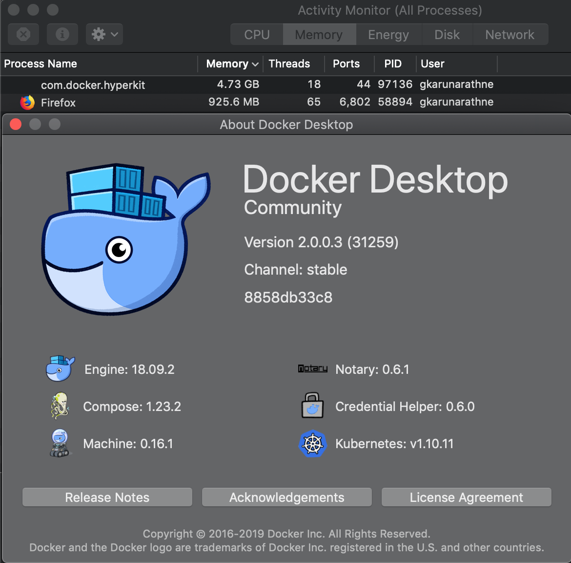 docker for mac images disappear